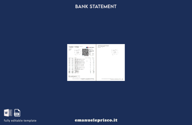 modello di pagine di parole dell'estratto conto bancario Capitec del Sud Afric 1